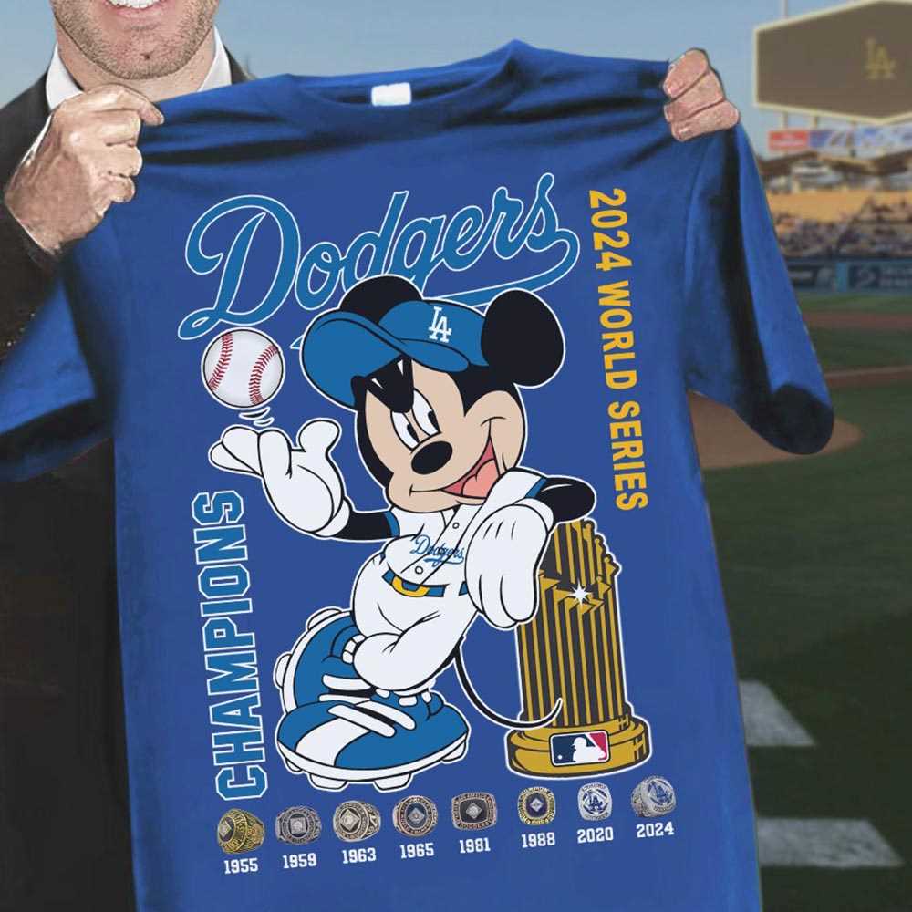 Los Angeles Dodgers 2024 World Series Champions Mickey Mouse Sweatshirt Los Angeles Dodgers 2024 World Series Champions Mickey Mouse Sweatshirt