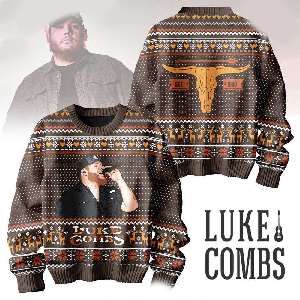 Luke Combs Est 1990 Christmas Ugly Sweater