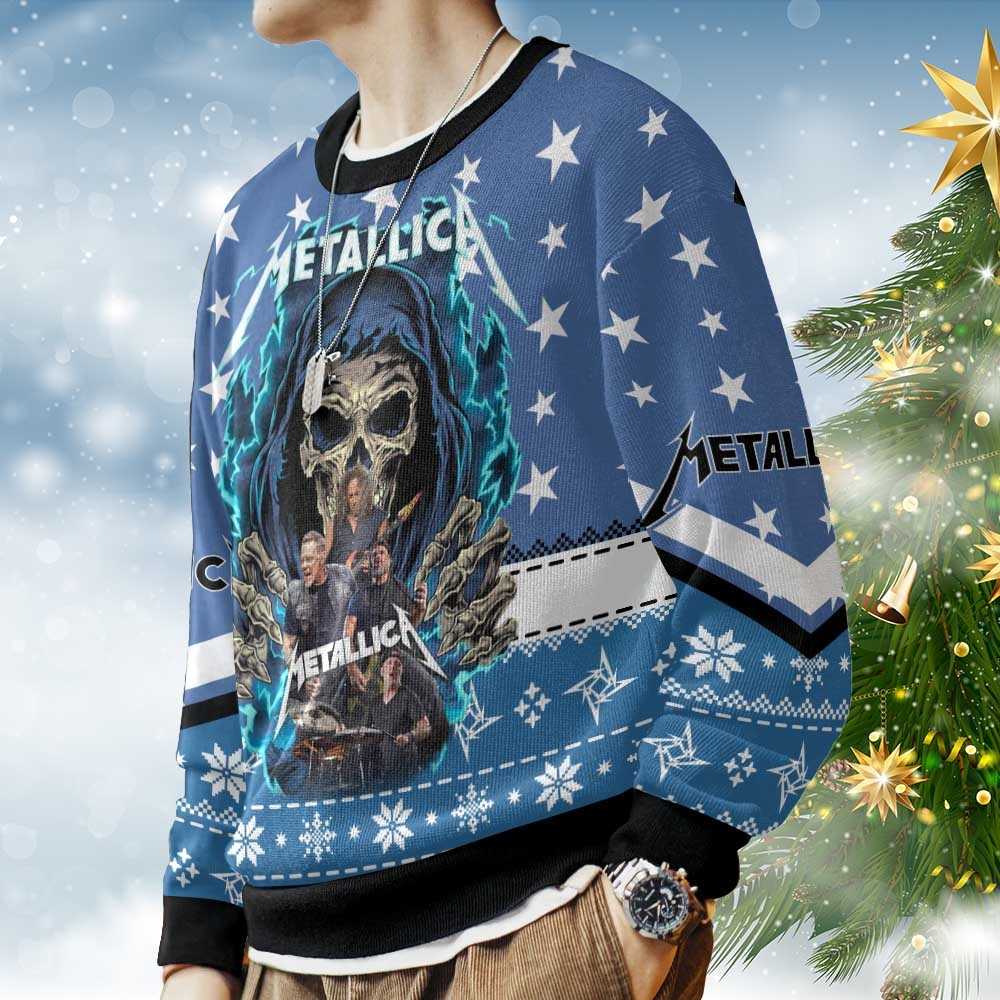 Metallica Christmas Ugly Sweater Metallica Christmas Ugly Sweater