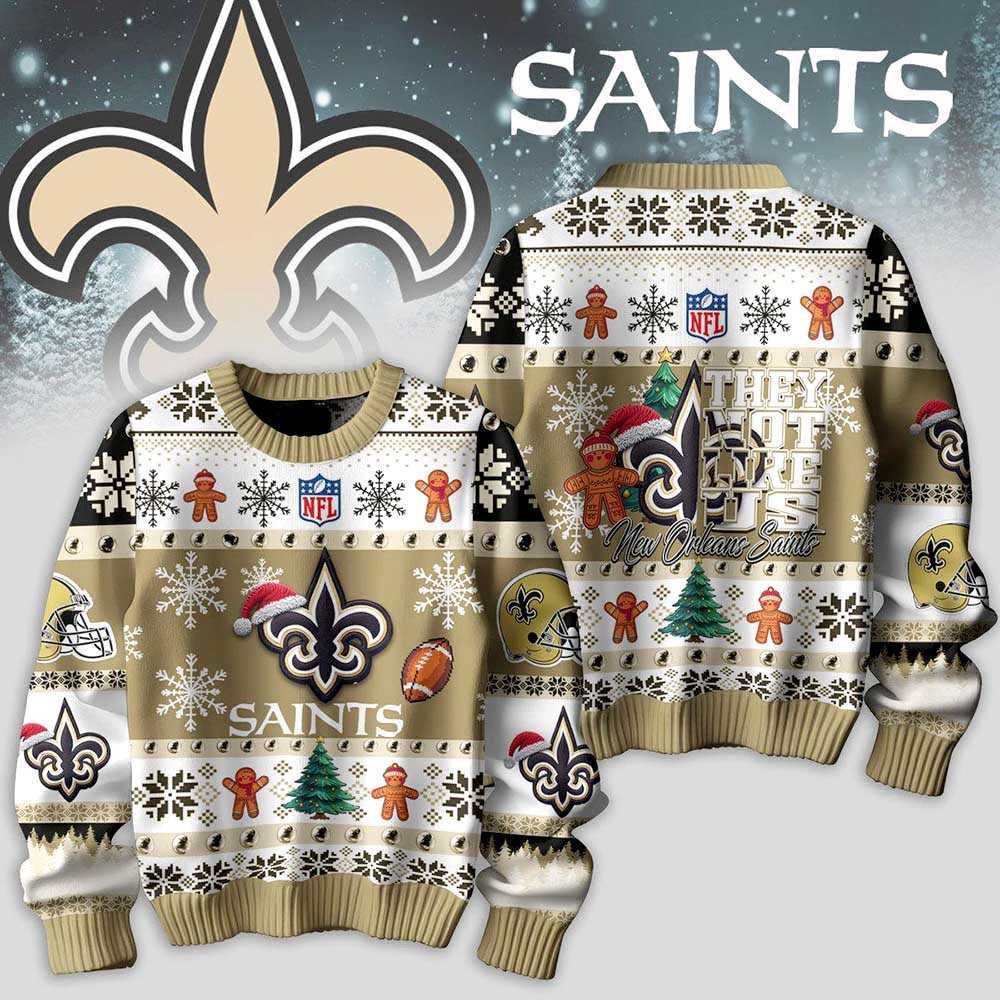 New Orleans Saints They Not Like Us Christmas Ugly Sweater