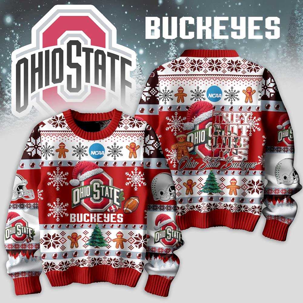 Ohio State Buckeyes They Not Like Us Christmas Ugly Sweater
