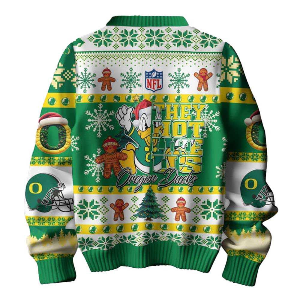 Oregon Ducks They Not Like Us Christmas Ugly Sweater Oregon Ducks They Not Like Us Christmas Ugly Sweater