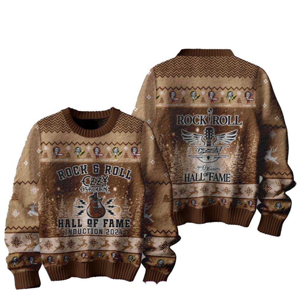 Ozzy Osbourne Hall Of Fame Induction 2024 Ugly Sweater