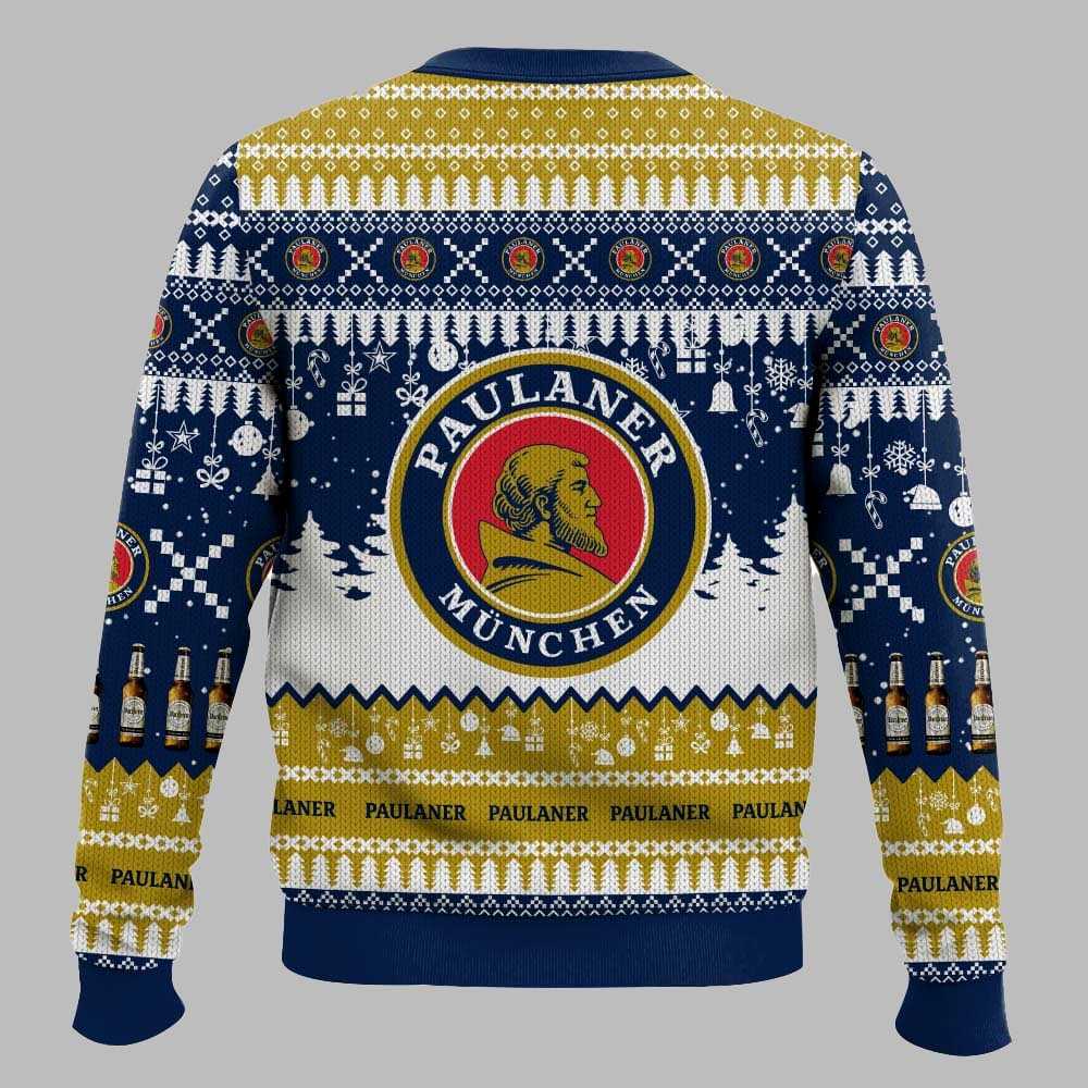 Paulaner German Beer Christmas Ugly Sweater Paulaner German Beer Christmas Ugly Sweater