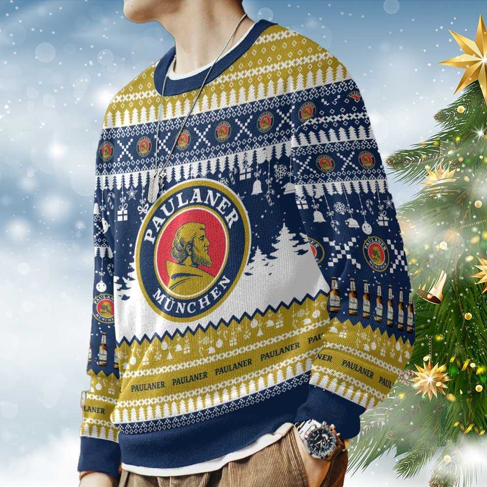 Paulaner German Beer Christmas Ugly Sweater Paulaner German Beer Christmas Ugly Sweater