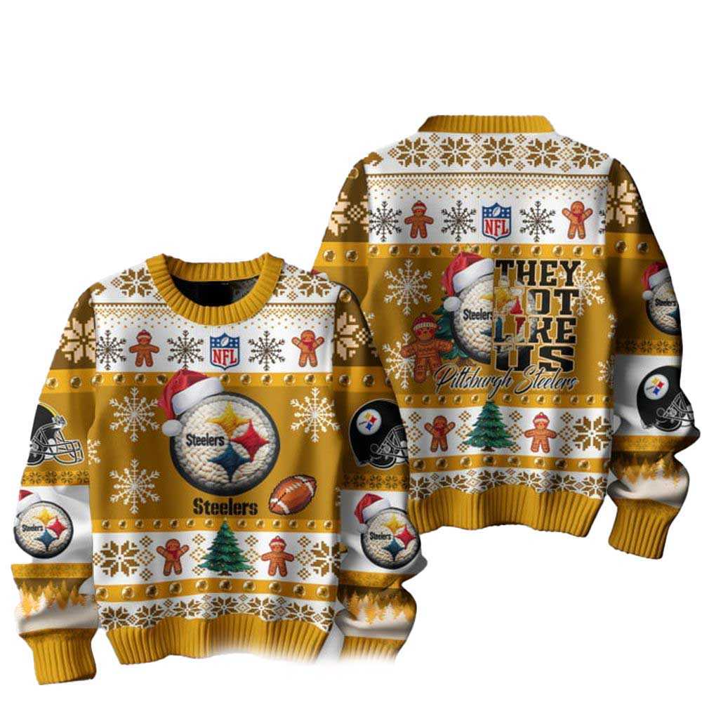 Pittsburgh Steelers They Not Like Us Christmas Ugly Sweater