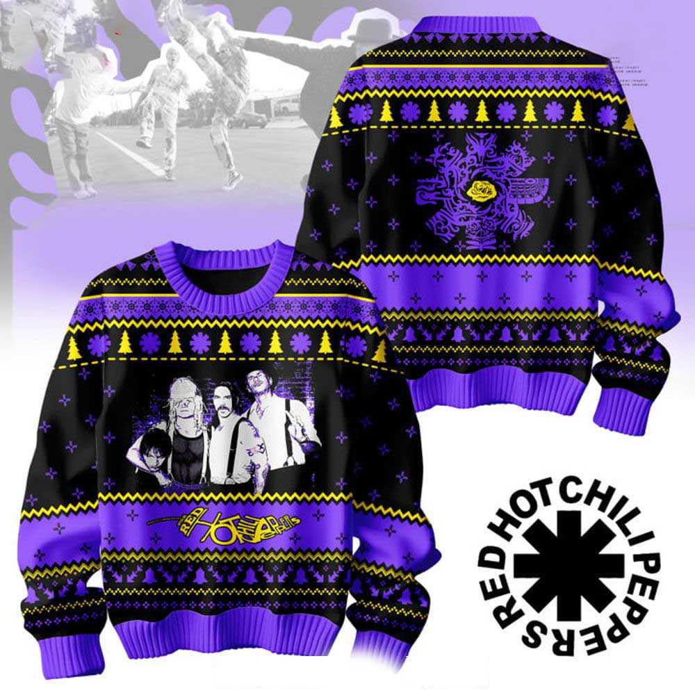 Red Hot Chili Peppers Limited Edition 2024 Ugly Sweater Red Hot Chili Peppers Limited Edition 2024 Ugly Sweater