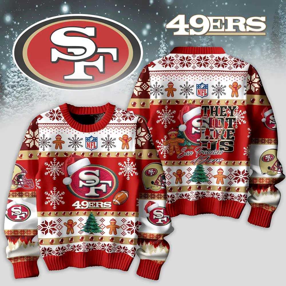 San Francisco 49ers They Not Like Us Christmas Ugly Sweater