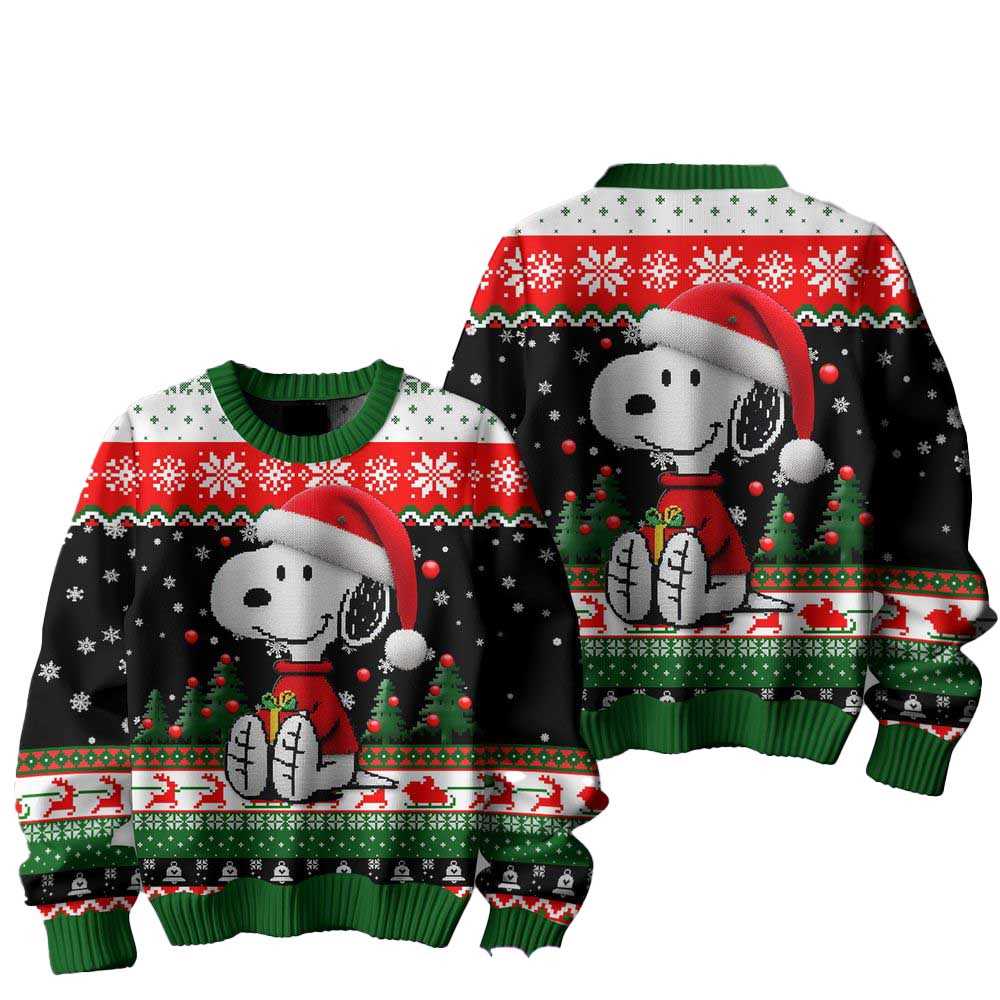 Snoopy They Not Like Us Christmas Ugly Sweater