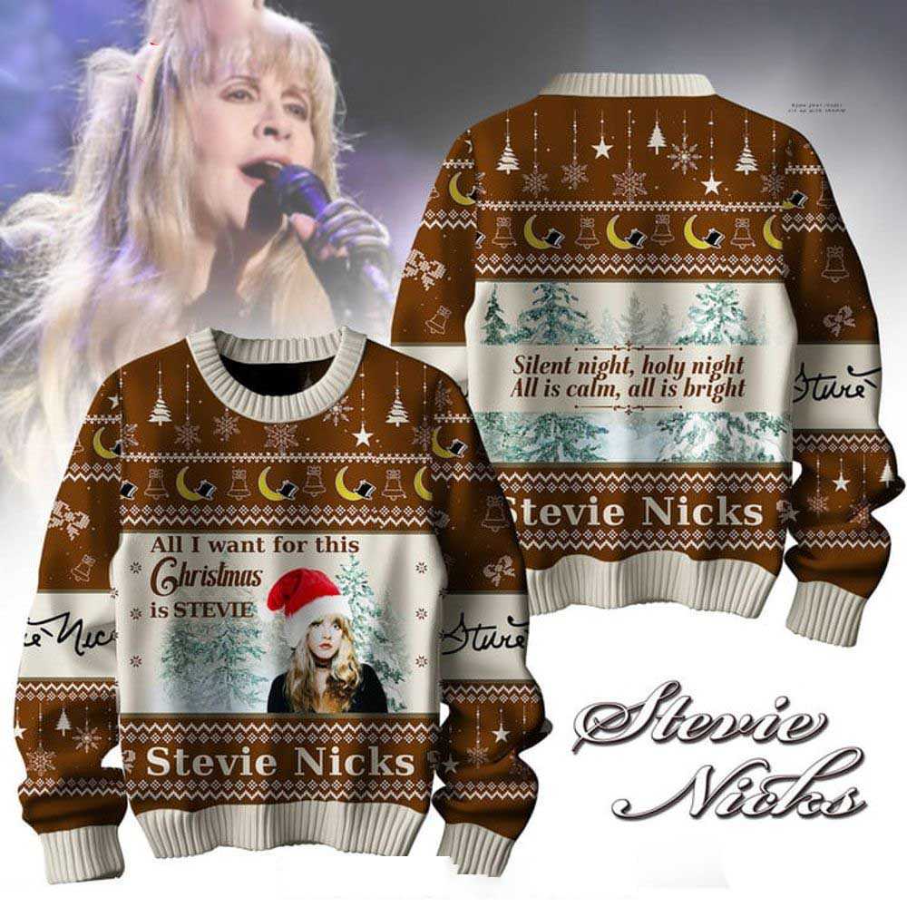 Stevie Nicks All I Want For This They Not Like Us Christmas Ugly Sweater