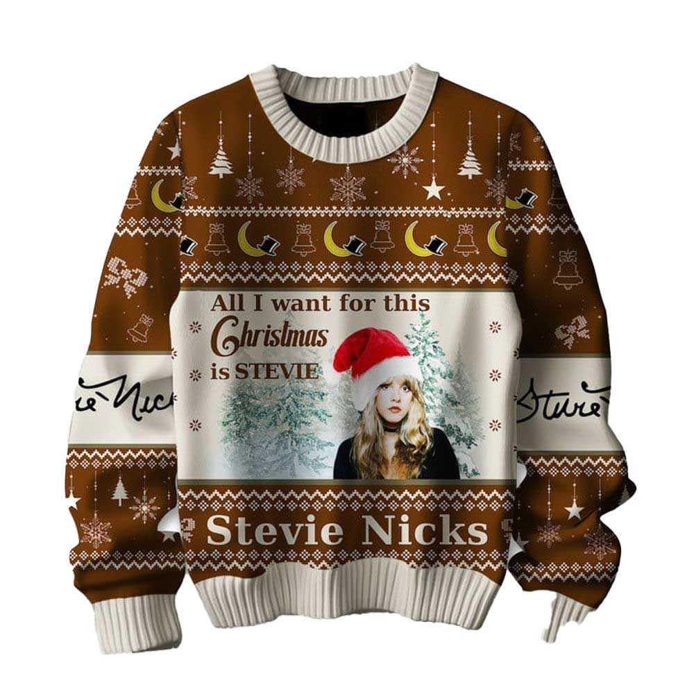 Stevie Nicks All I Want For This They Not Like Us Christmas Ugly Sweater Stevie Nicks All I Want For This They Not Like Us Christmas Ugly Sweater