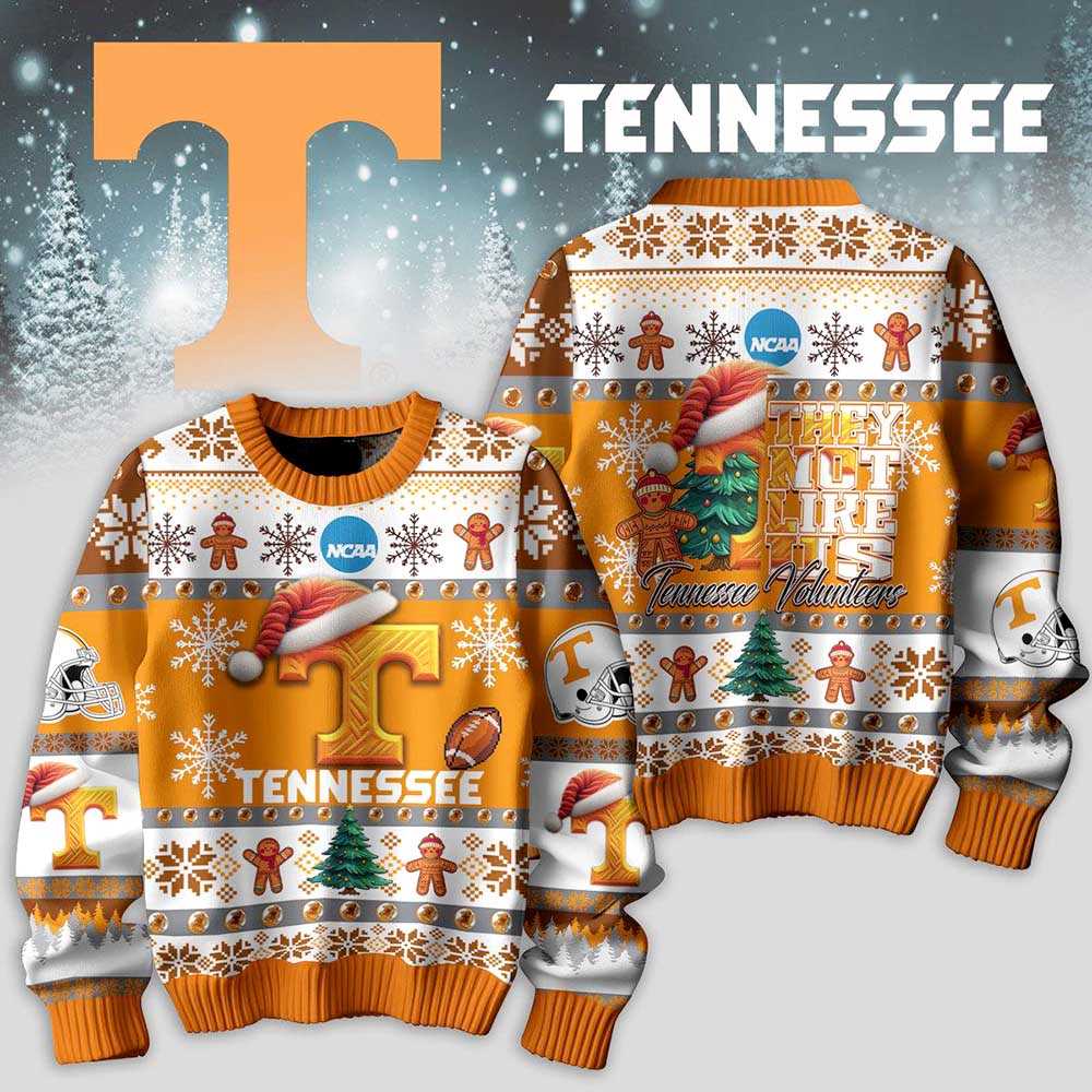 Tennessee Volunteers They Not Like Us Christmas Ugly Sweater