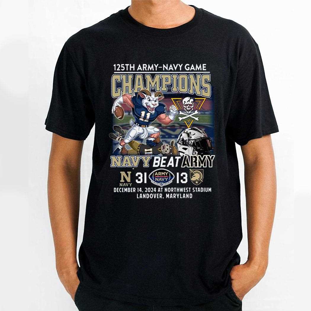 125th Army-navy Game Champions Navy Beat Army 2024 Shirt
