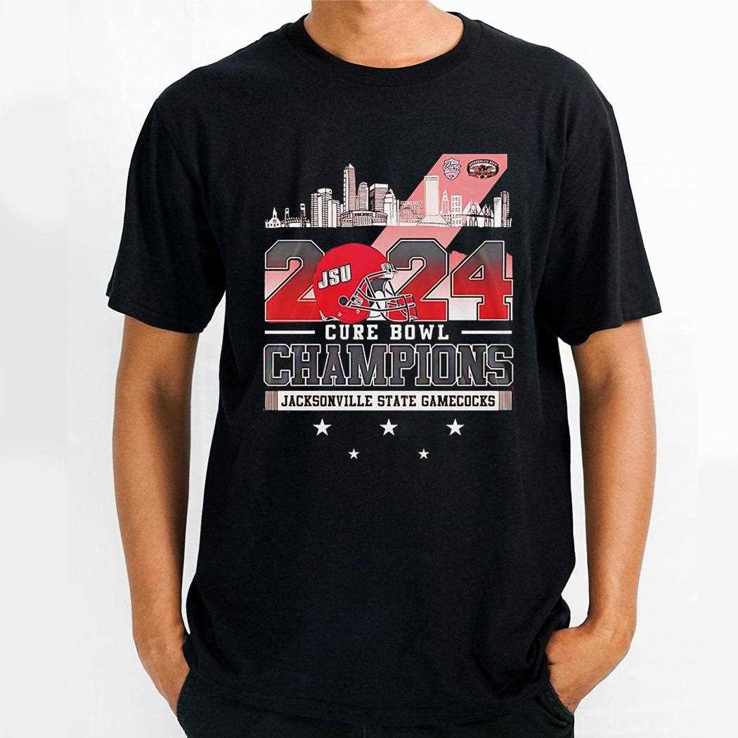 Cure Bowl Champions Jacksonville State Gamecocks 2024 Shirt
