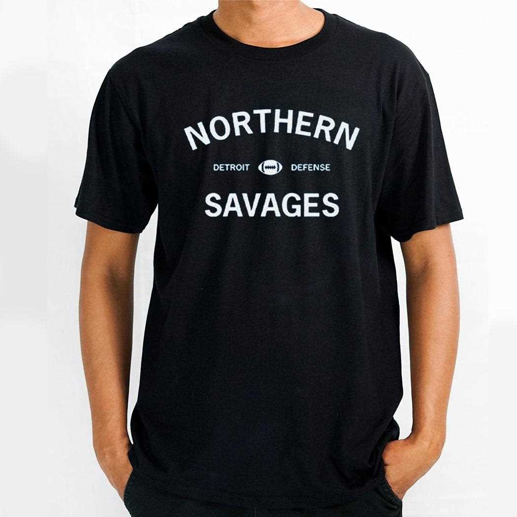 Dan Campbell Northern Savages Detroit Defense Shirt