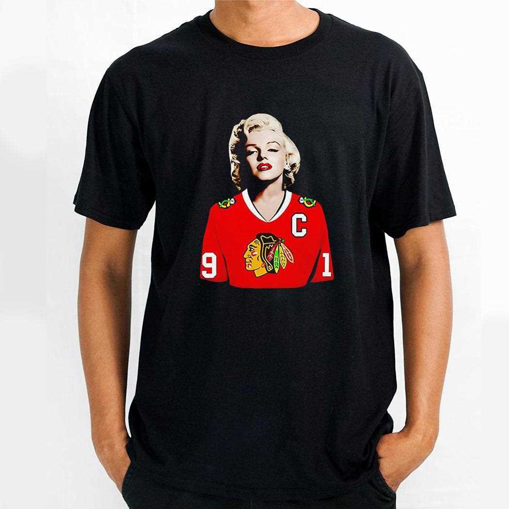 Marilyn Monroe Chicago Blackhawks Jonathan Toews Shirt Hoodie