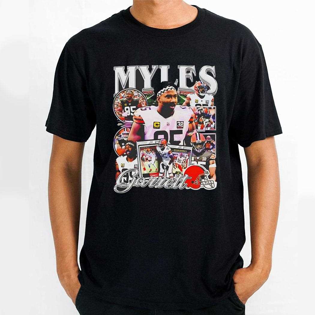 Myles Garrett 95 Cleveland Browns Graphic Poster Shirt