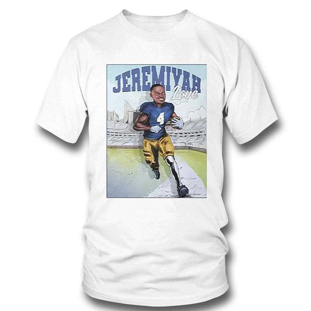 Riley Leonard Wearing Jeremiyah Love Shirt Riley Leonard Wearing Jeremiyah Love Shirt