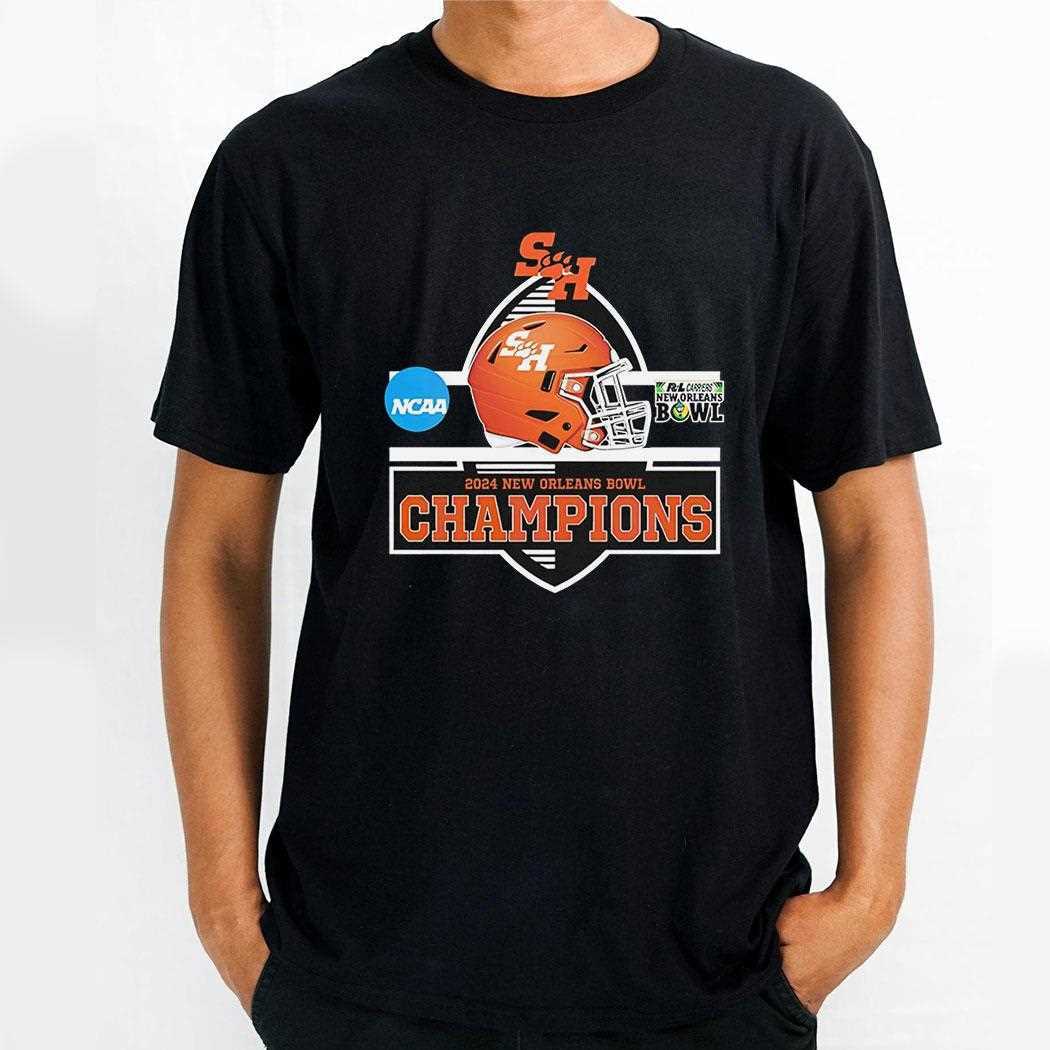 Sam Houston Bearkats Defeated Georgia Southern Eagles Matchup To Win The New Orleans Bowl Champions Shirt Sam Houston Bearkats Defeated Georgia Southern Eagles Matchup To Win The New Orleans Bowl Champions Shirt