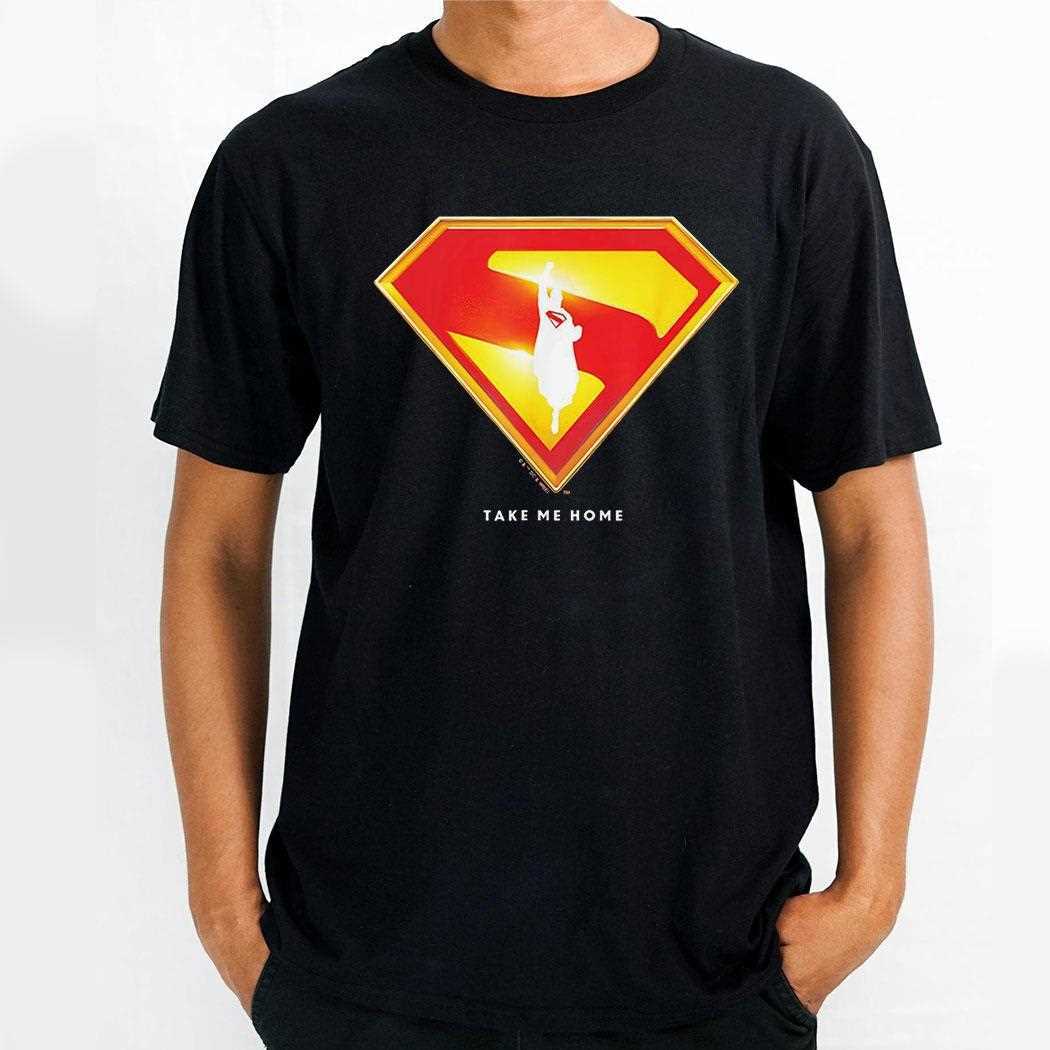Superman 2025 Movie Take Me Home Shield Shirt Hoodie Superman 2025 Movie Take Me Home Shield Shirt Hoodie