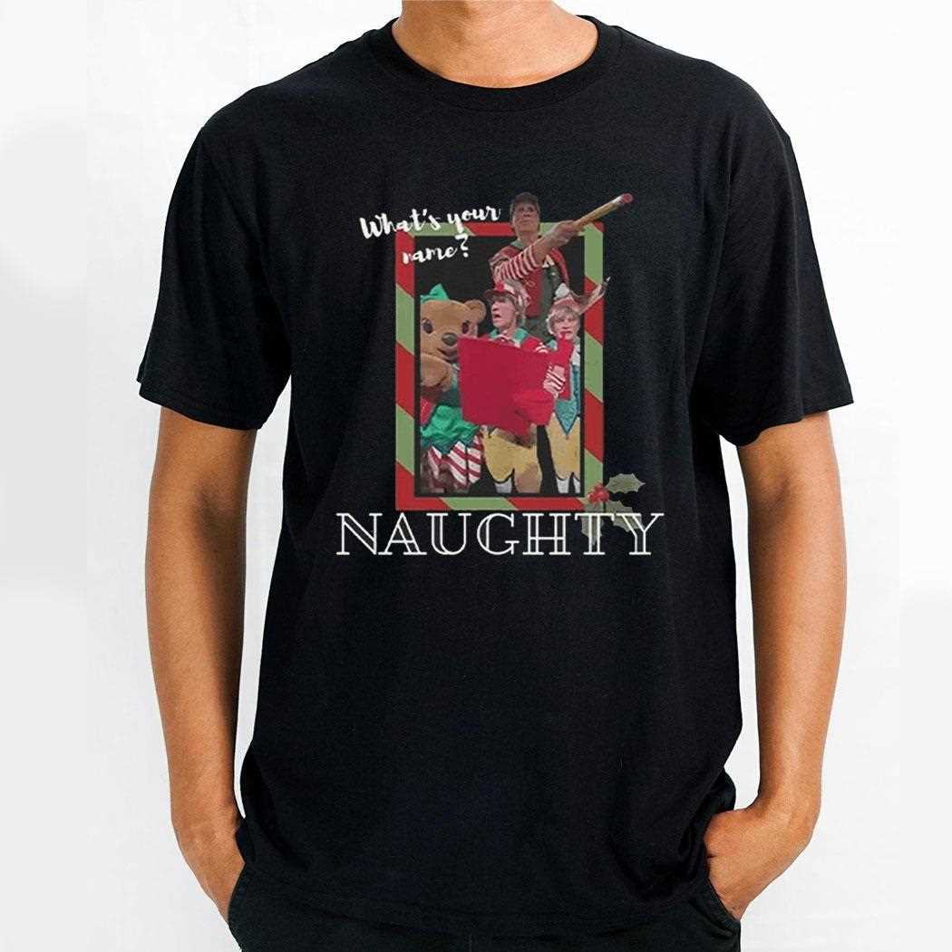 Tally The Elf Santa Disney 2024 Whats Your Name Naughty Shirt Tally The Elf Santa Disney 2024 Whats Your Name Naughty Shirt
