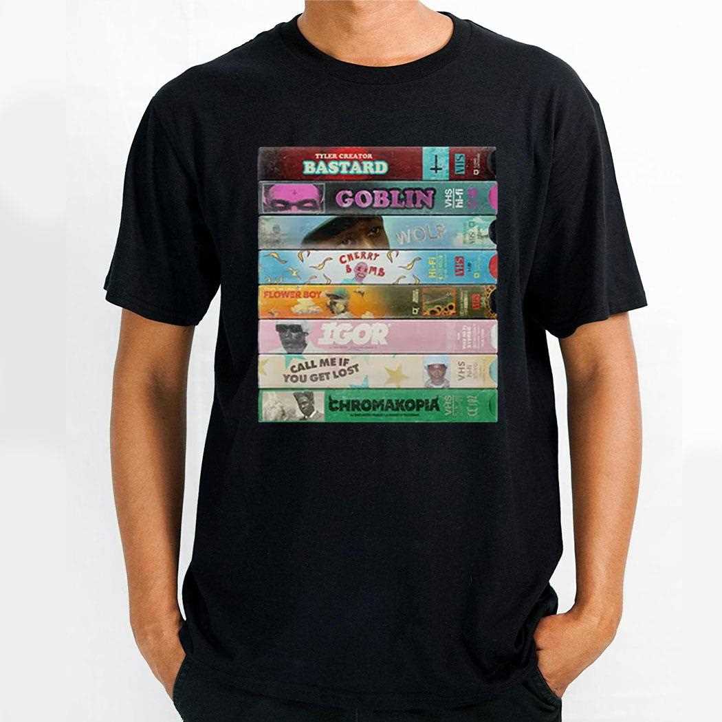 Tyler The Creator Vhs Discography Shirt