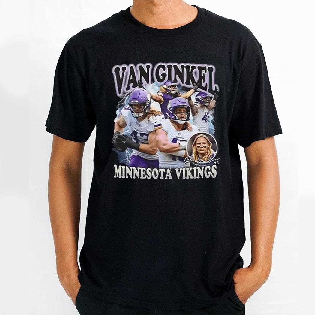Vikings Brian Flores Van Ginkel Shirt Vikings Brian Flores Van Ginkel Shirt