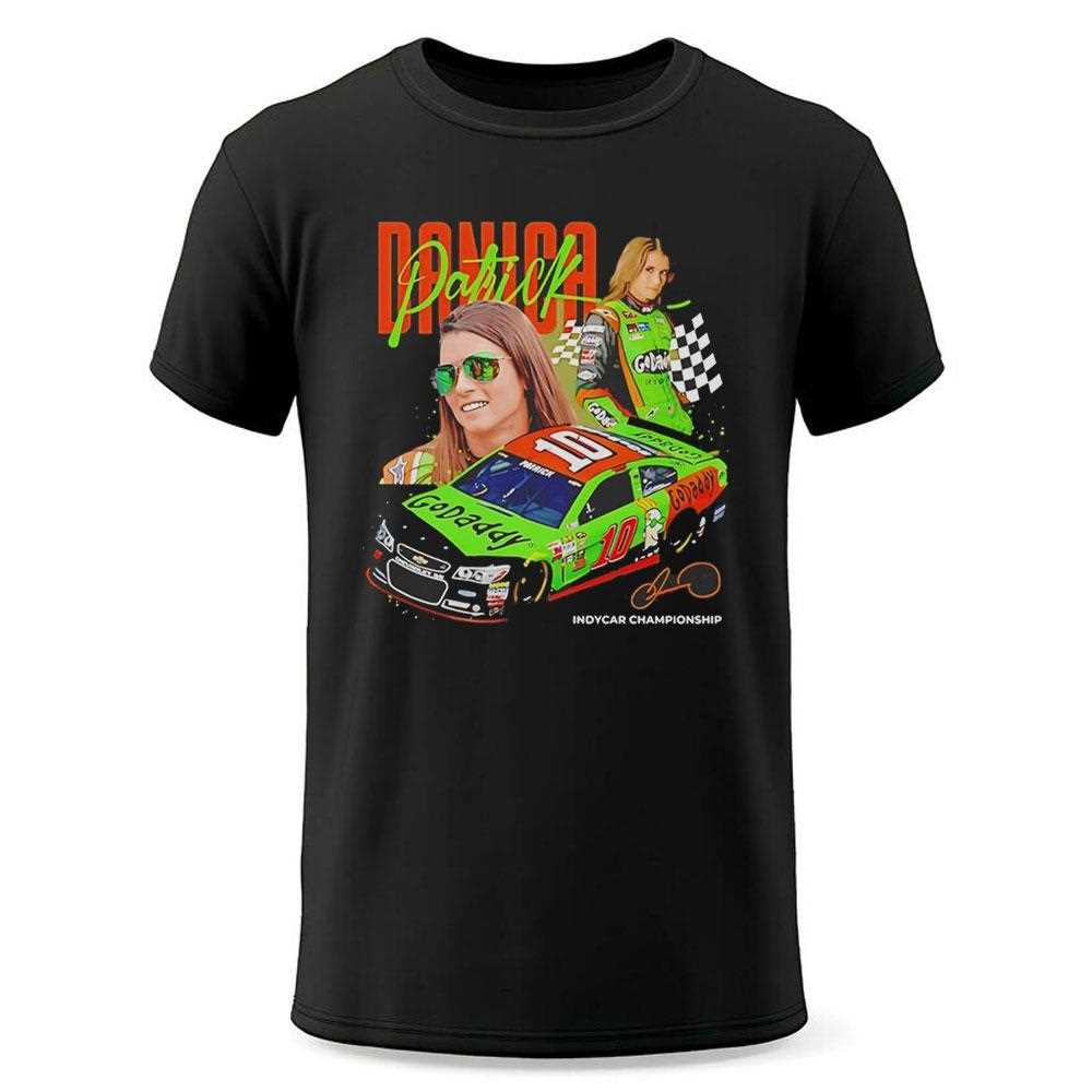 Danica Patrick Godaddy 10 Indycar Championship Retro Shirt Danica Patrick Godaddy 10 Indycar Championship Retro Shirt