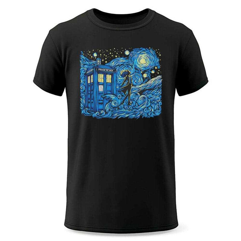 Dreams Of Time And Space Doctor Who And Van Goghs Starry Night Shirt Dreams Of Time And Space Doctor Who And Van Goghs Starry Night Shirt