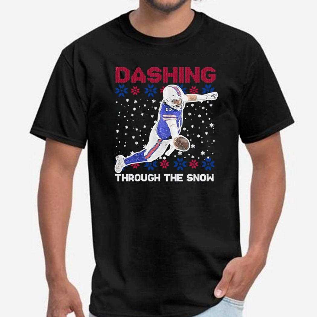 Josh Allen Dashing Through The Snow Shirt
