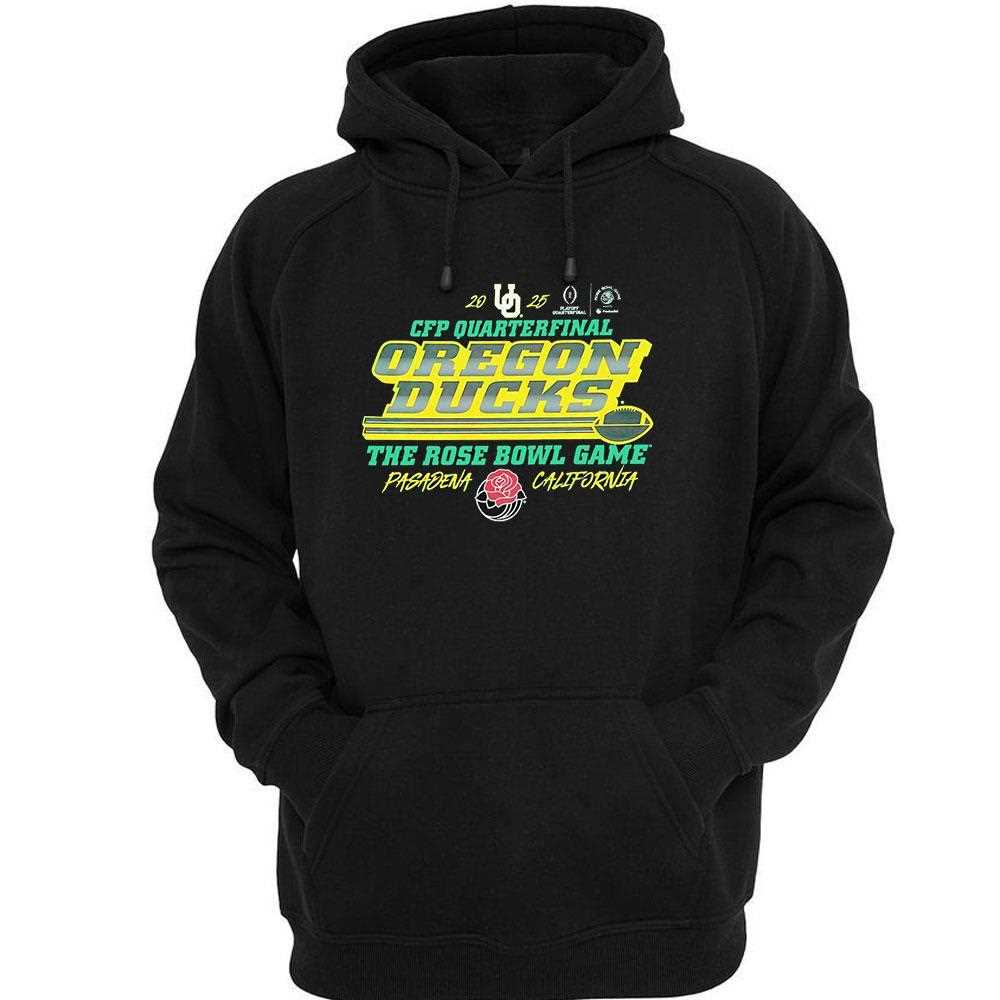 Cfp Quarterfinal Oregon Ducks The Rose Bowl Game 2025 Shirt Cfp Quarterfinal Oregon Ducks The Rose Bowl Game 2025 Shirt