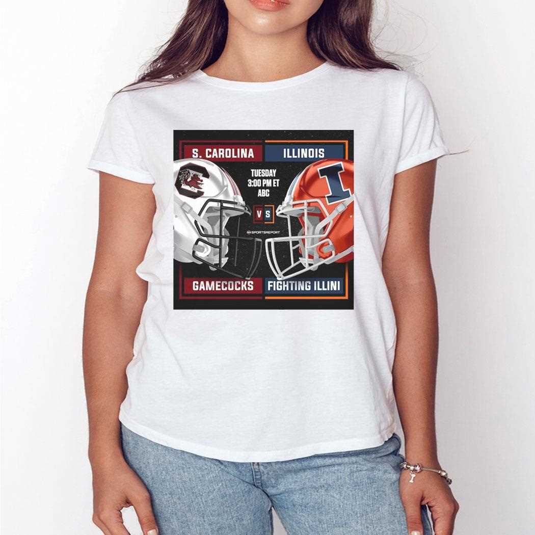Matchup Illinois Fighting Illini Vs South Carolina Gamecocks Citrus Bowl Dec 31 2024 Shirt Matchup Illinois Fighting Illini Vs South Carolina Gamecocks Citrus Bowl Dec 31 2024 Shirt