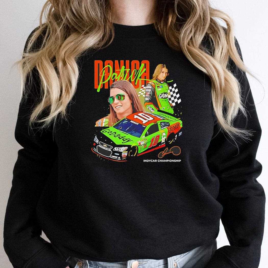 Danica Patrick Godaddy 10 Indycar Championship Retro Shirt Danica Patrick Godaddy 10 Indycar Championship Retro Shirt