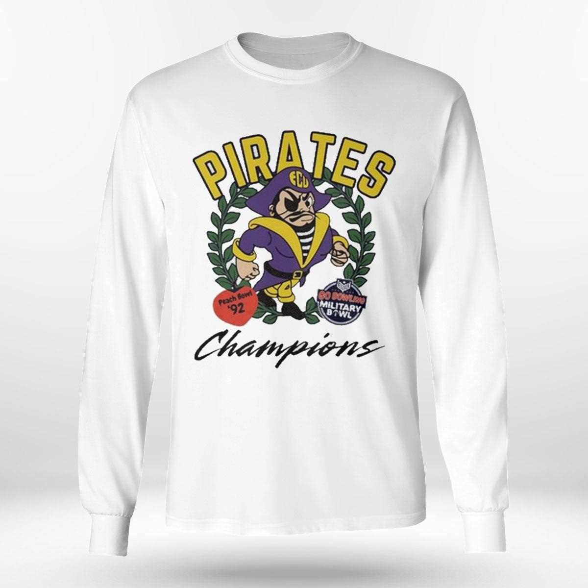 Jon Smith Ecu Football Pirates Champions Peach Bowl 92 Go Bowling Military Bowl Shirt Jon Smith Ecu Football Pirates Champions Peach Bowl 92 Go Bowling Military Bowl Shirt