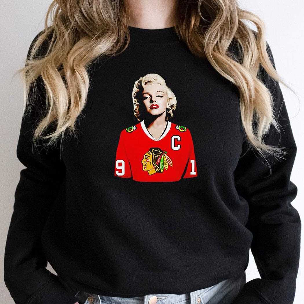 Marilyn Monroe Chicago Blackhawks Jonathan Toews Shirt Hoodie Marilyn Monroe Chicago Blackhawks Jonathan Toews Shirt Hoodie
