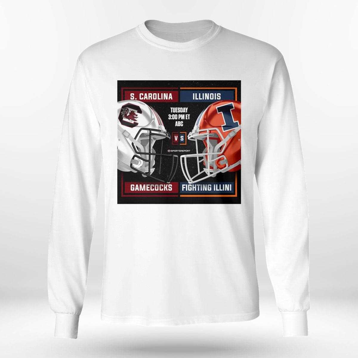 Matchup Illinois Fighting Illini Vs South Carolina Gamecocks Citrus Bowl Dec 31 2024 Shirt Matchup Illinois Fighting Illini Vs South Carolina Gamecocks Citrus Bowl Dec 31 2024 Shirt