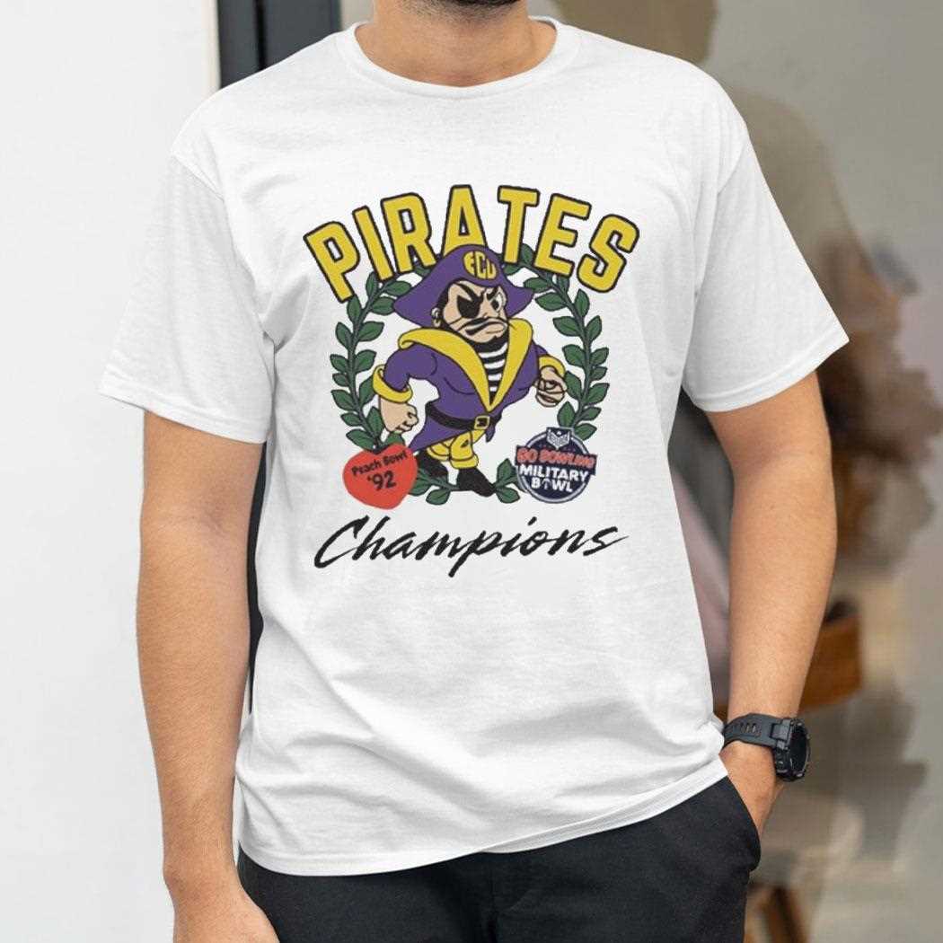 Jon Smith Ecu Football Pirates Champions Peach Bowl 92 Go Bowling Military Bowl Shirt Jon Smith Ecu Football Pirates Champions Peach Bowl 92 Go Bowling Military Bowl Shirt