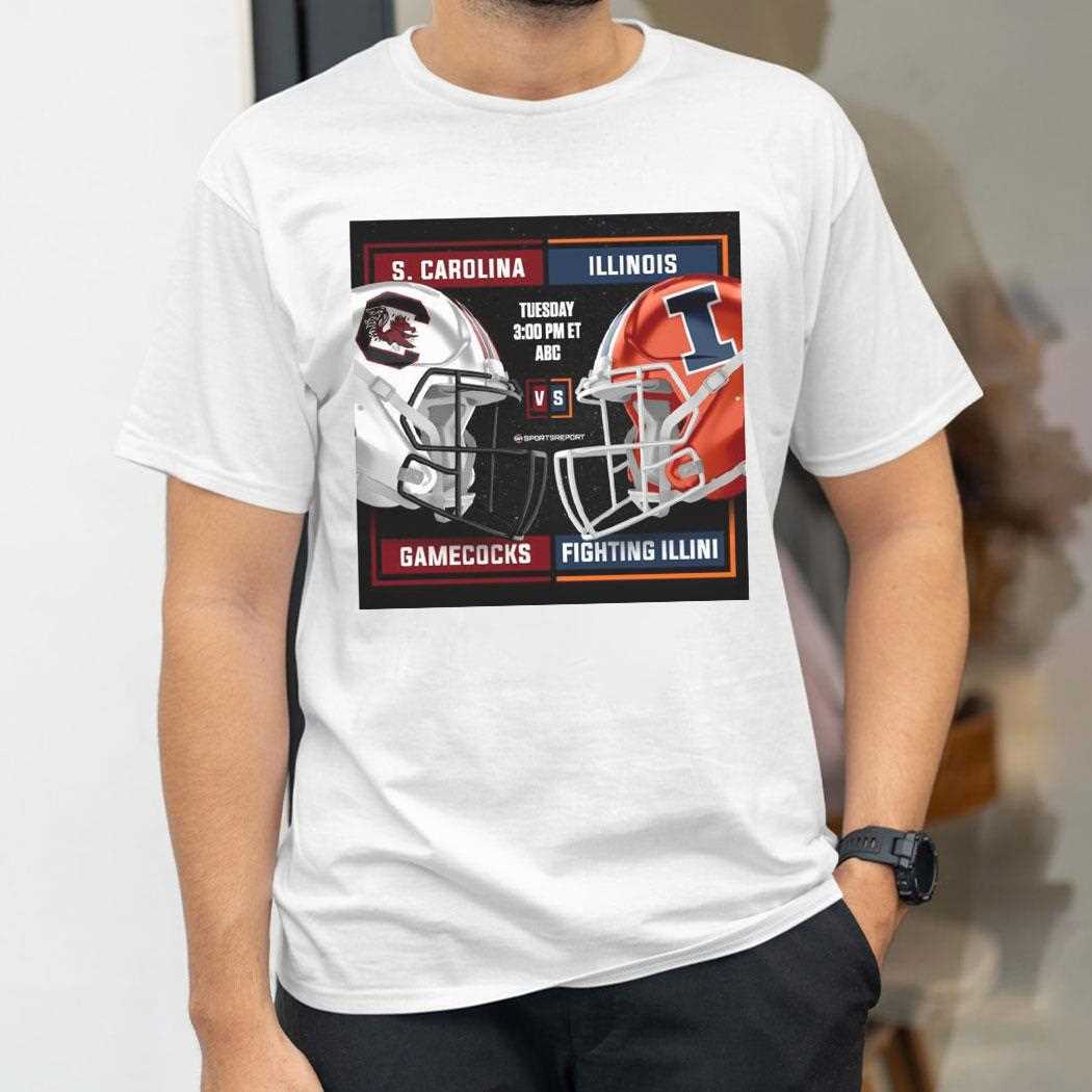 Matchup Illinois Fighting Illini Vs South Carolina Gamecocks Citrus Bowl Dec 31 2024 Shirt Matchup Illinois Fighting Illini Vs South Carolina Gamecocks Citrus Bowl Dec 31 2024 Shirt
