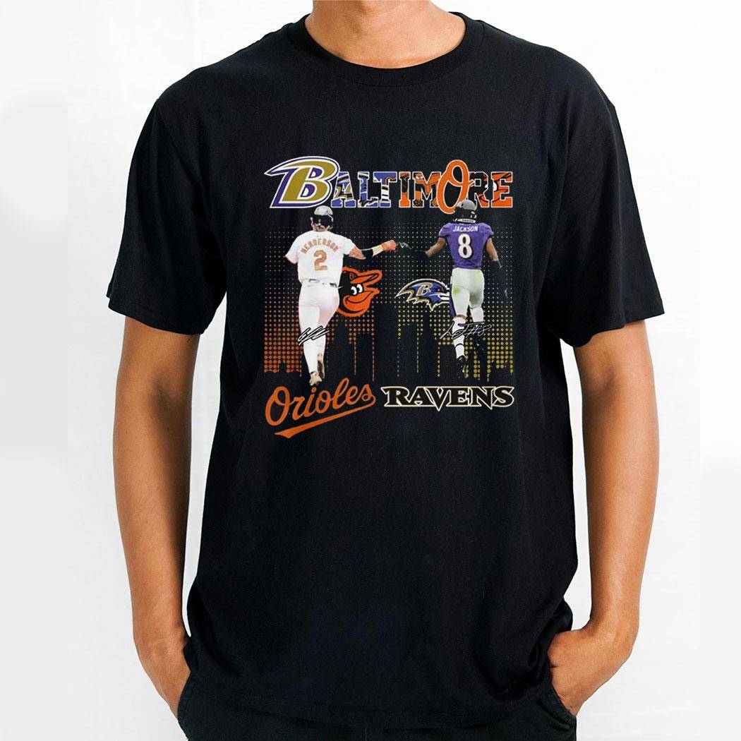 Baltimore Orioles Henderson Baltimore Ravens Jackson 8 Shirt Hoodie