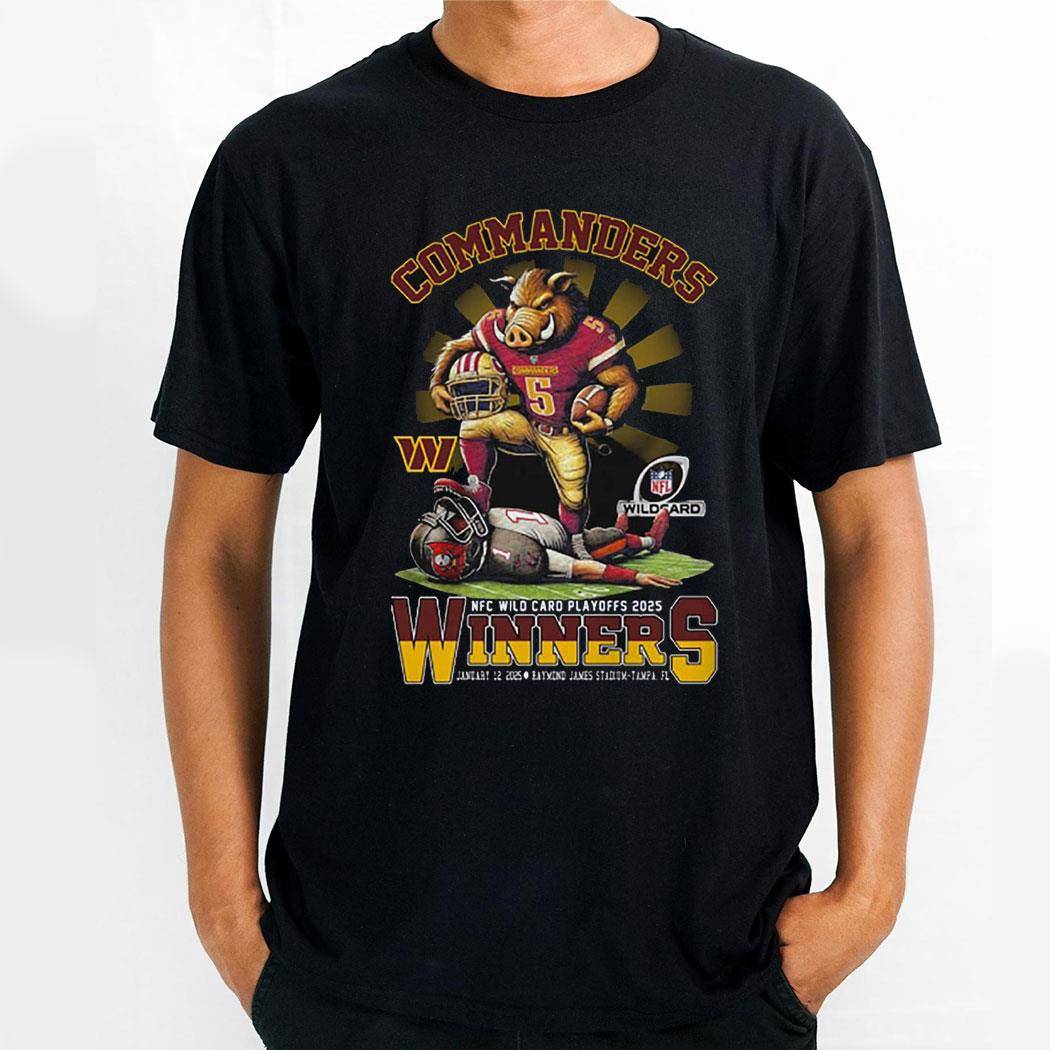 Commanders Nfc Wild Card Playoffs 2025 Winners Shirt Hoodie