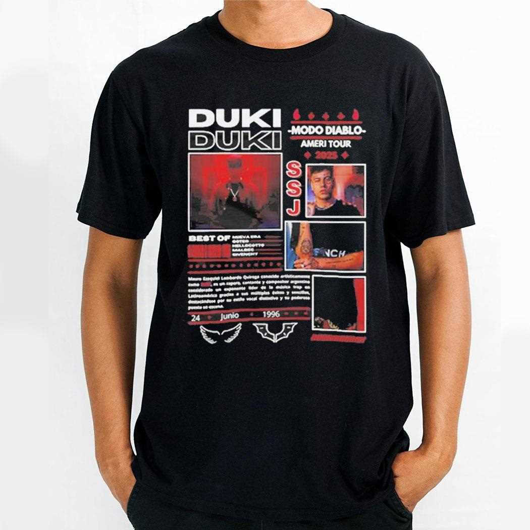 Duki Modo Diablo Ameri Tour 2025 Shirt