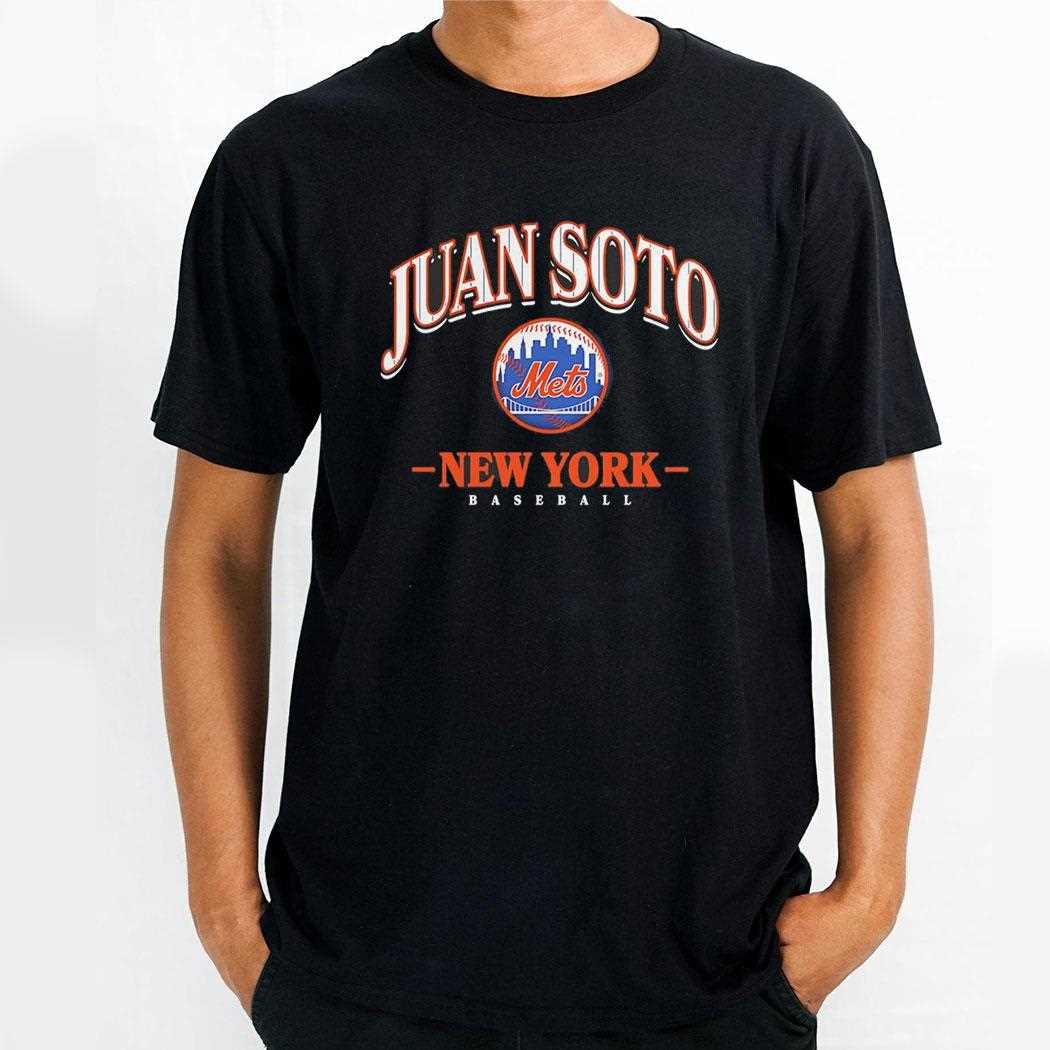 Juan Soto New York Mets Arched Wordmark Shirt