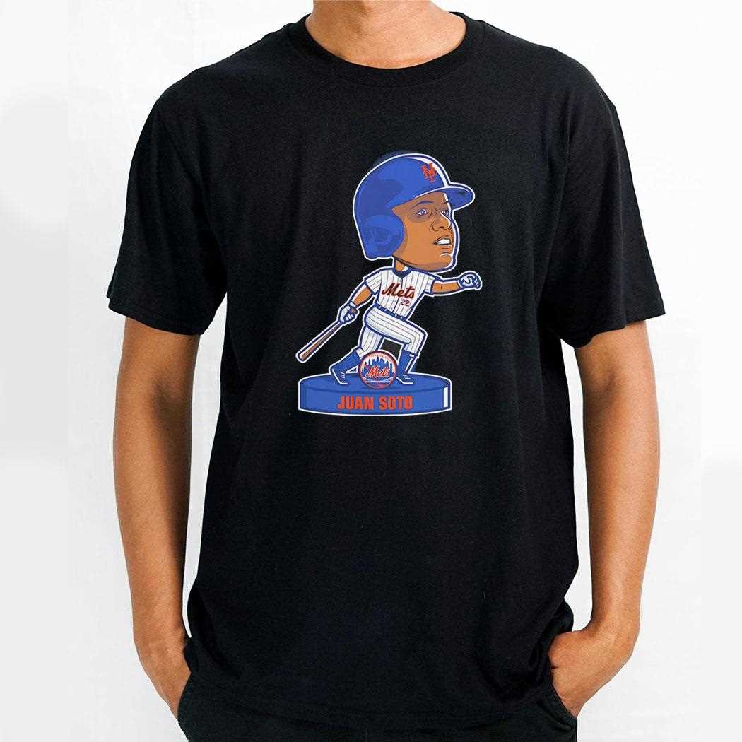 Juan Soto New York Mets Bobblehead Cartoon Shirt