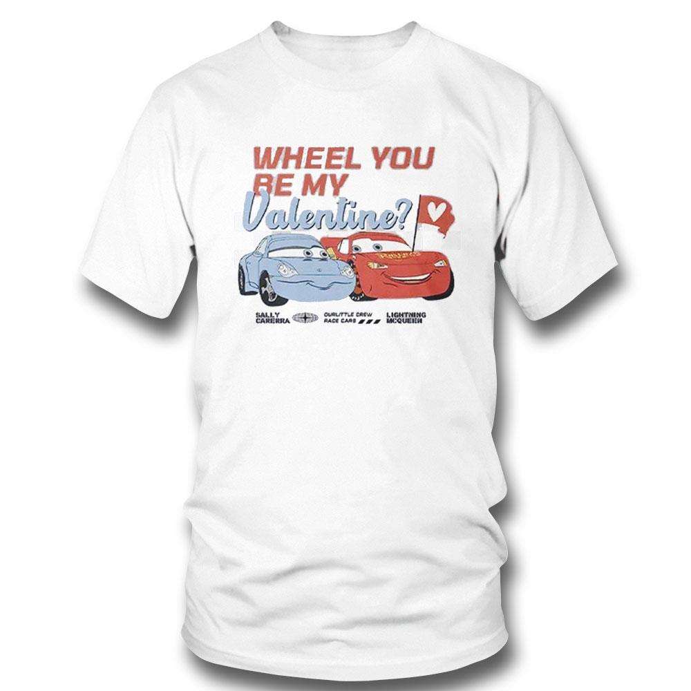 Lightning Mcqueen Sally Carrera Wheel You Be My Valentine Shirt