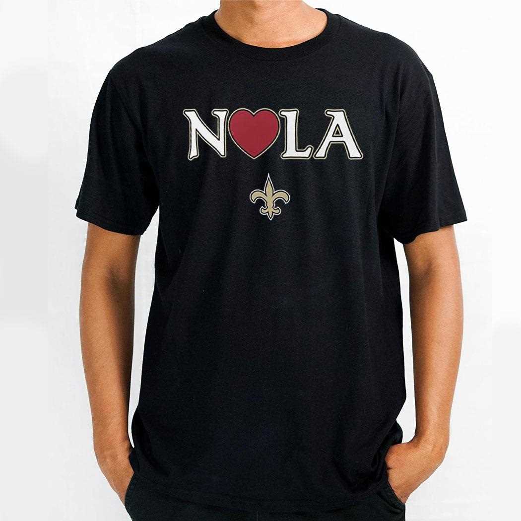 New Orleans Saints Heart Nola Shirt