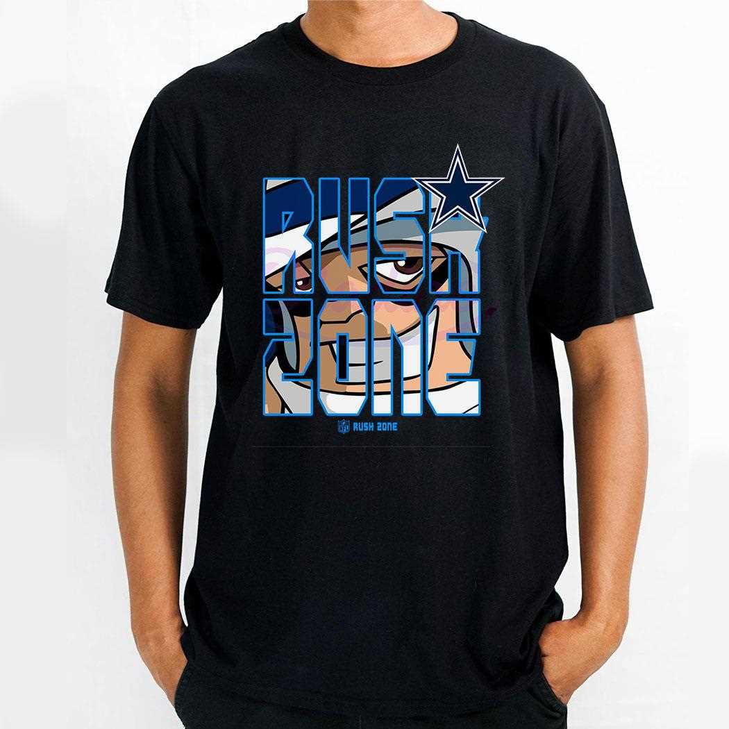 Nfl Rush Zone Cartoon Dallas Cowboys Football Shirt