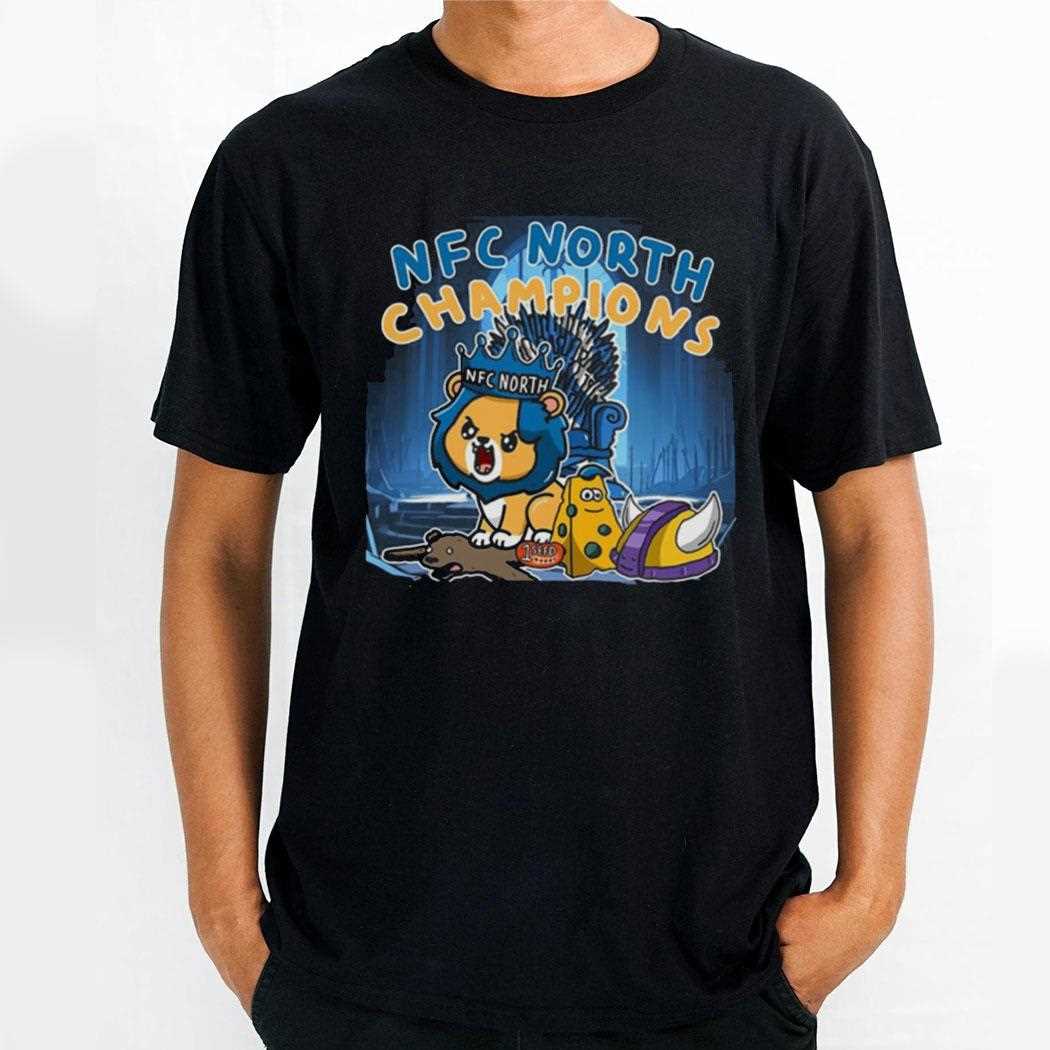 Official Detroit Lions Team Nfc North Champions No1 Seed Shirt