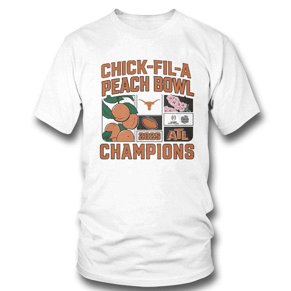 Texas Longhorns College Football Playoff 2025 Peach Bowl Champions Victory Ahead Shirt