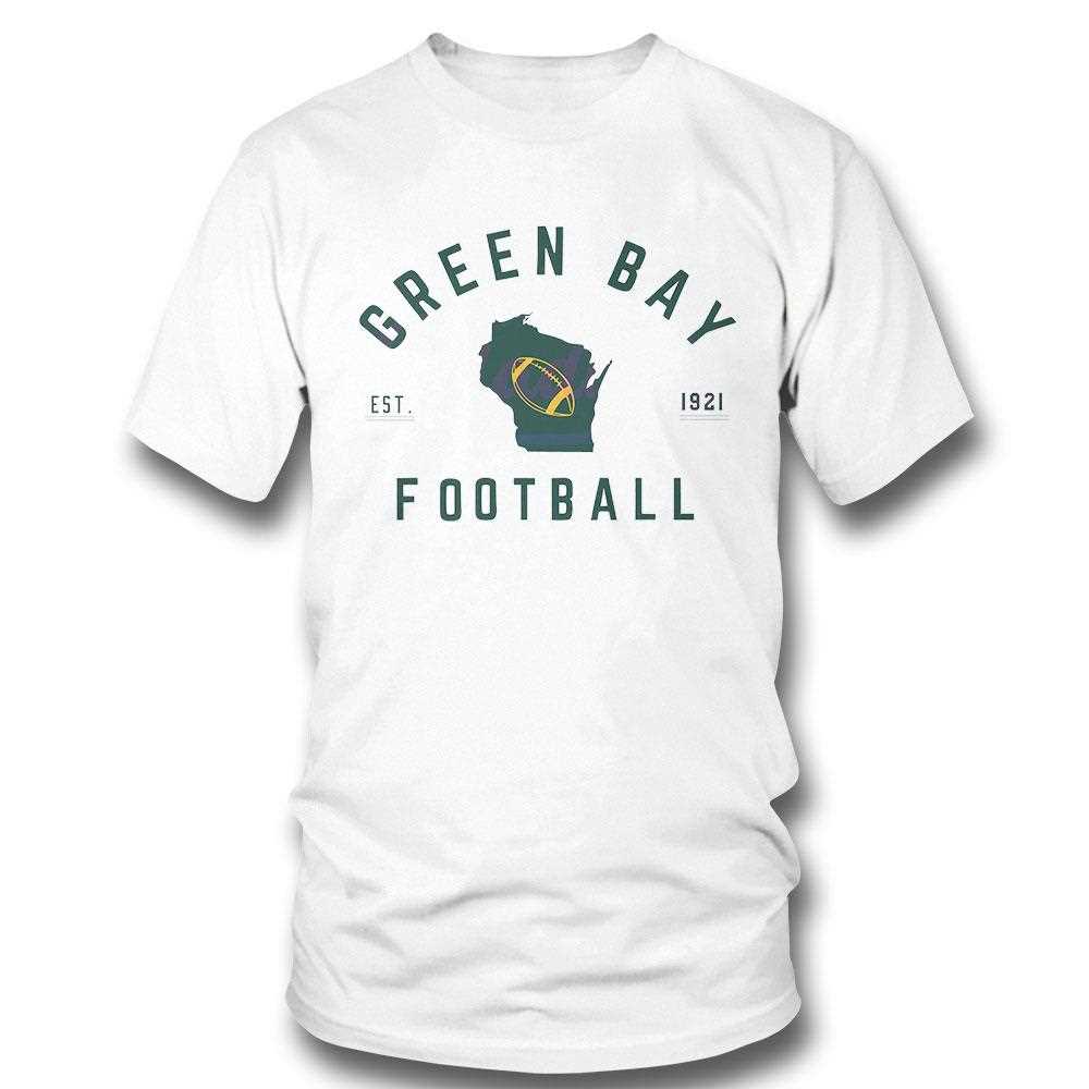 Vintage Green Bay Est 1921 Wisconsin Football Map Shirt Vintage Green Bay Est 1921 Wisconsin Football Map Shirt