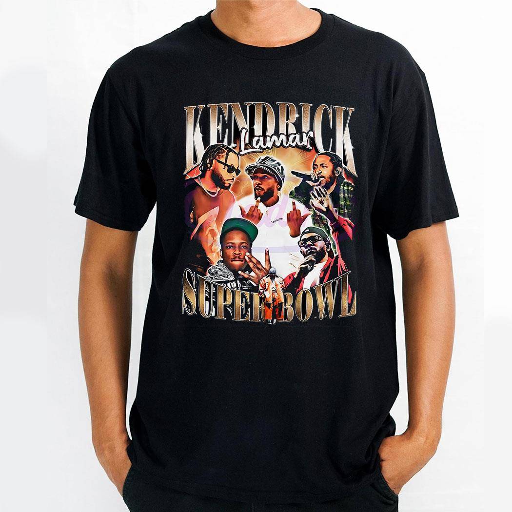 Vintage Superbowl 90s Kendrick Lamar Hip Hop Rapper Shirt Hoodie